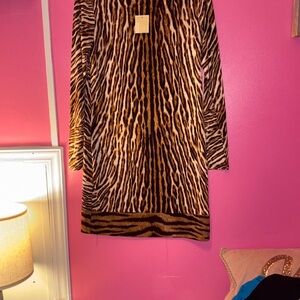Michael Kors Zebra Print Teddy Jacket